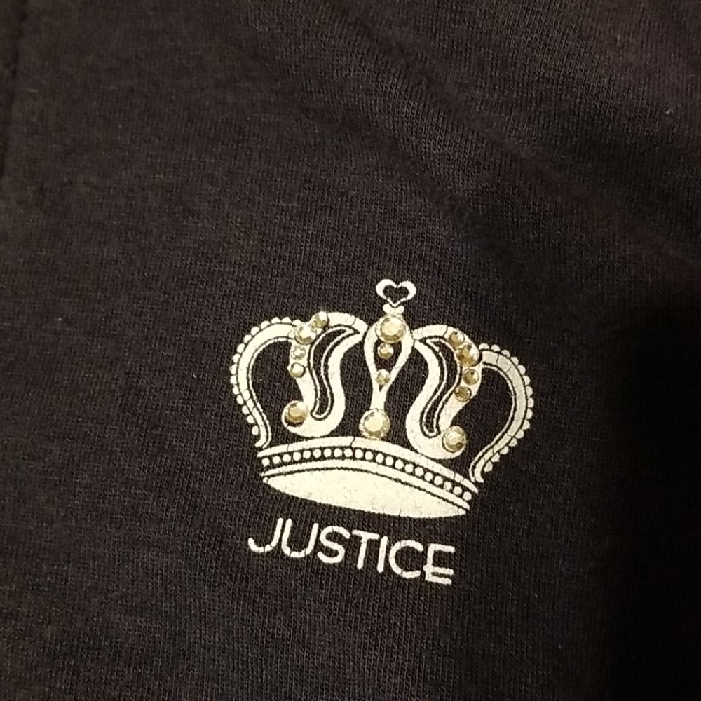 Justice blue/white zip sweatshirt - Picture 2 of 5